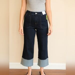 Marc New York Wide Leg Blue Casual  Denim